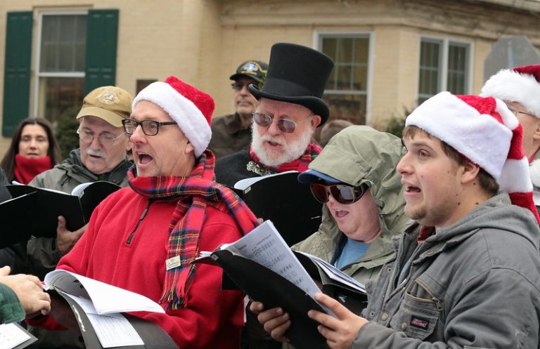 Christmas caroling
