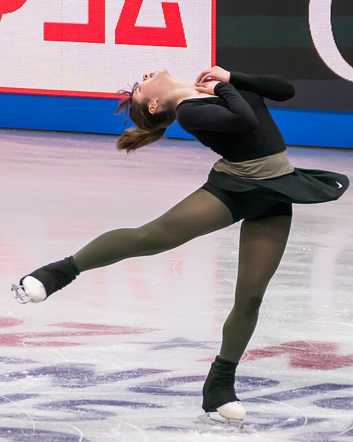 Alysa Liu practicing before 2025 World Championships